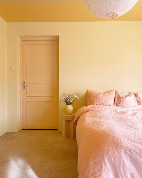 Yellow Ceiling, Long Text, Not Worth It, Rental Apartment, Yellow Room, Dark Autumn, Yellow Bedroom, Is It Just Me, Bedroom Paint Colors