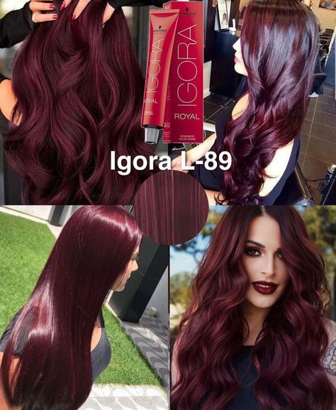 Black Cherry Hair Color Formula, Red Hair Maintenance, Burgundy Hair Color Formula, Hi Color Loreal Red Dark Hair, Dark Red Hair Makeup, Dark Red Wine Hair, Red Hair Dye For Dark Hair, Dark Magenta Hair, Dark Red Hair Dye