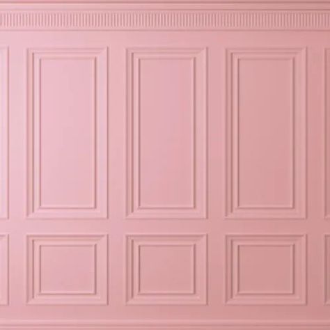 Pink Wall Moulding, Pink Wall Panels, Pink Wall Trim, Pink Wall Panelling, Picture Frame Molding Dining Room, Doll Apartment, How To Start Painting, Painting Walls, Start Painting