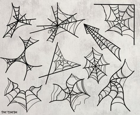 Spider Web SVG Bundle Halloween SVG Bundle Spider Web Cut - Etsy How To Paint A Spider Web, Spider Web Border, Spider Web Sketch, Spider Web Stencil, Spider Web Svg, Spider Theme, Cross Drawing, Spider Web Tattoo, Web Tattoo