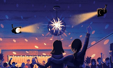 Forget soulless superclubs and enter the wonderful world of do-it-yourself clubbing Illustration Of People, Music Illustration, Space Illustration, Silhouette Illustration, Food Poster Design, Club Night, Black Horse, How To Set Up, Wonderful World