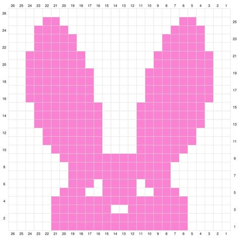 Crochet Bunny Graph, Crochet Bunny Square, Bunny Crochet Square, Bunny Grid Pattern, Bunny Granny Square, Crochet Bunny Blanket, Crochet Step By Step, Daisy Farm Crafts, Crochet C2c Pattern