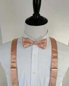 Quinceanera Chambelanes, Rose Gold Bow Tie, Rose Gold Suit, Rose Gold Quinceanera Dresses, Chambelanes Outfits, Gold Bowtie, Rose Gold Quinceanera, Sweet 15 Party Ideas Quinceanera, Quinceanera Dresses Gold