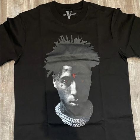 VLONE Youngboy T Shirt Vlone Nba Youngboy, Vlone Shirt Outfit, Nba Youngboy Shirt, Vlone Clothing, Vlone Shirt, Nba Youngboy, Shirt Shop, Print T Shirt, Nba