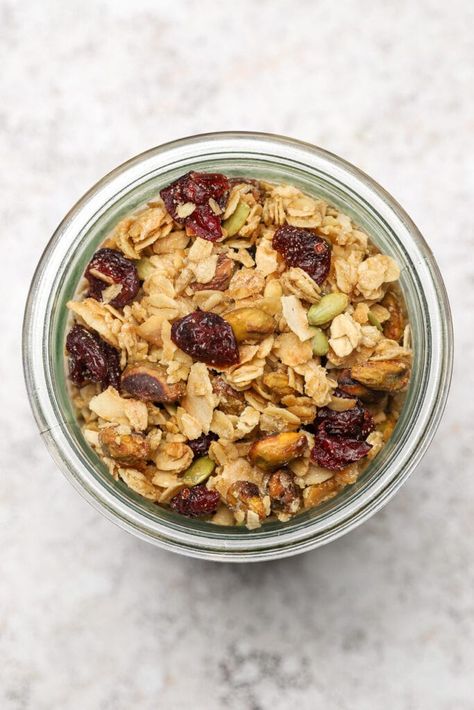 Eleven Madison Park's Granola - Well Seasoned Studio Eleven Madison Park Granola, Best Granola, Crunchy Granola, Granola Recipe, Coconut Chips, Dried Cherries, Unsweetened Coconut, Granola Recipes, Madison Park