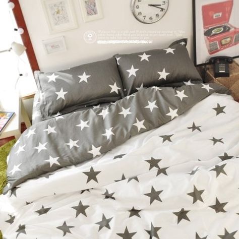 Ikea Comforter, Ikea Style, Star Bedding, Style Bedding, Bedding Sets Grey, Print Duvet Cover, Cute Bedding, Wardrobe Design Bedroom, Boys Bedding