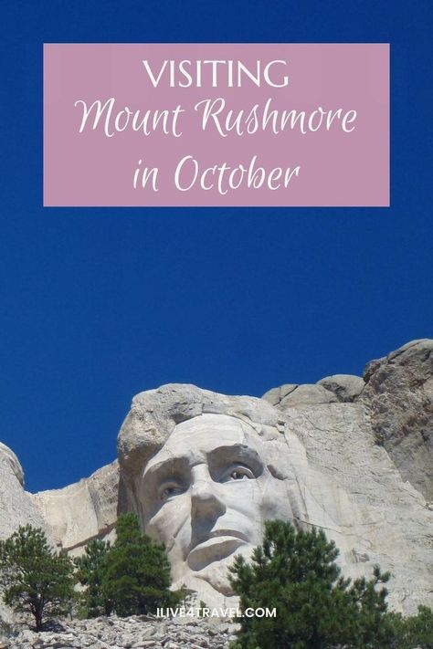 Are you thinking of visiting Mount Rushmore South Dakota and trying to decide whether Mount Rushmore in October is a good month to visit. Well in this article we will be looking at what the weather is like at rushmore mountain this time of year and what you can and can't do in October in Mount Rushmore. Enjoy your road trip to Mount Rushmore and around South Dakota in October with all our Mt Rushmore Tips. Rushmore Mountain, State Parks Usa, South Dakota Road Trip, South Dakota Vacation, South Dakota Travel, Visit Utah, Mt Rushmore, Custer State Park, National Park Road Trip