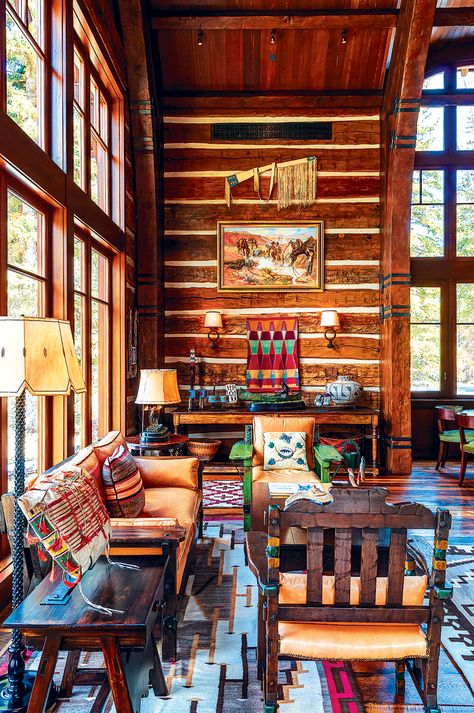 Rustic Home Interiors, Rustic Porch, American Interior, Casas Coloniales, Rustic Home Design, Cabin Living, Mountain Living, Log Cabin Homes, Lodge Decor