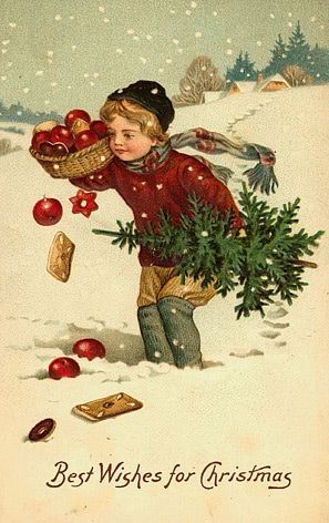 Vintage Christmas cards and postcards Victorian Christmas Cards, Grafika Vintage, Vintage Jul, Illustration Noel, Vintage Christmas Images, Christmas Graphics, Old Christmas, Old Fashioned Christmas, Antique Christmas