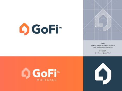 GoFi Mortgage - 2nd Logo Concept 🏠 by Jeroen van Eerden (.nl) on Dribbble Home Service Logo, Home Services Logo, Logo Design Presentation, Luxe Logo, Logo Luxe, Property Logo, Logo Design Examples, Service Logo, Real Estate Logo