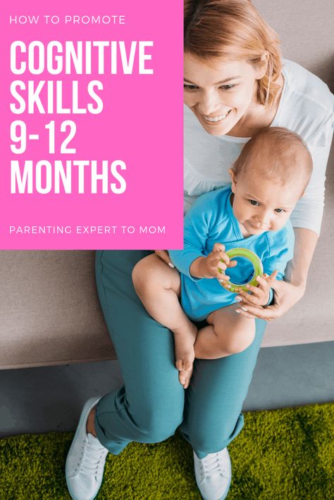 Are you wondering how to encourage cognitive skills from 9-12 months?  Find out what baby milestones to expect and simple ways to encourage them through daily routines.  Infant play ideas that support baby learning are also included! Cognitive Development Activities, Pinterest Baby, Baby Development Activities, Cognitive Activities, Survival Hacks, Development Milestones, Baby Play Activities, Baby Checklist, Baby Activities