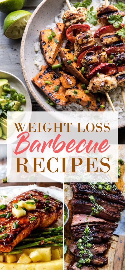 31 Summer BBQ Recipes That Will Help You Lose Fat In The Sun! - TrimmedandToned Bbq Healthy Recipes, Low Calorie Bbq Recipes, Low Calorie Grilling Recipes, Low Fat Grilling Recipes, Healthy Summer Bbq Recipes, Healthy Bbq Meals, Low Fat Summer Meals, Healthy Grilling Recipes Clean Eating, Summer Meat Recipes