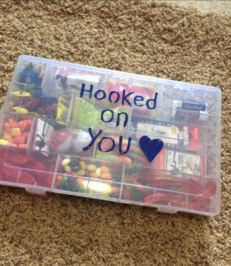 Gift For Country Boyfriend, Gifts For Country Boyfriend, Country Boyfriend Gifts, Tackle Box Gift, Country Boyfriend, Diy Valentines Day Gifts For Him, Boo Gift, Valentine's Day Gifts For Him, Boo Baskets