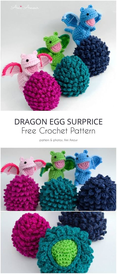 Dragon Egg Surprise Crochet Dinosaur Egg, Crochet Dragon Egg Pattern Free, Crochet Dragons, Crochet Dinosaur Pattern Free, Crochet Dinosaurs, Crochet Dinosaur Patterns, Crochet Dragon Pattern, Crochet Leaf, Egg Pattern