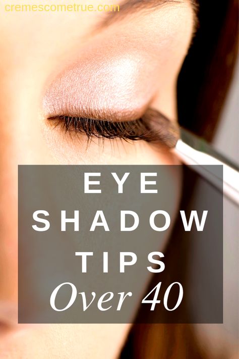 Makeup For Women In 40s, Older Eyes Makeup, Eye Makeup For Crepey Eyelids, Makeup Tips For 50 Year Old Women, Eye Makeup In Your 30s Make Up, Make Up Tips Over 40, Eye Makeup After 50 Over 50, Eye Makeup For Blue Eyes Over 40, Applying Makeup Over 40