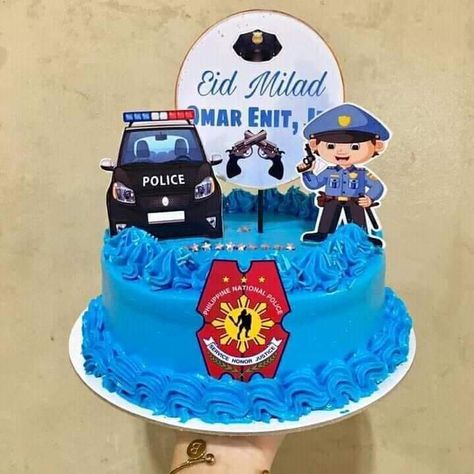 Police Cake Design, Police Birthday Cakes, Police Cake, Police Cakes, Boy Cakes, Police Party, Police Birthday, Eid Milad, Frozen Pictures