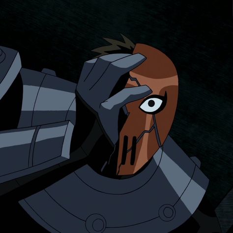 Slade Wilson | Teen Titans Slade Teen Titans, Teen Titans Go Characters, Slade Wilson, Nightwing And Starfire, Dc Icons, Comic Manga, Deathstroke, Good Cartoons, Teen Titans Go