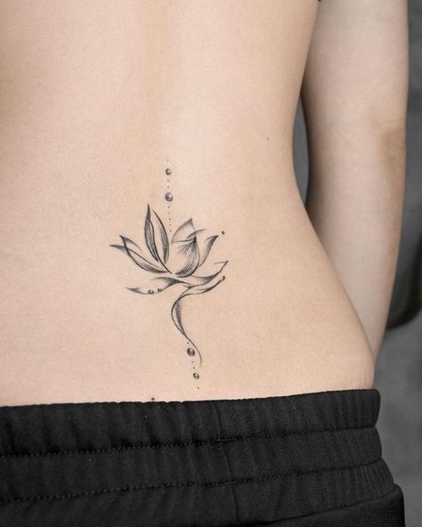 Je Ne Sais Quoi Tattoo, Long Tattoos For Women, Lotus Shoulder Tattoo, Lotus Tattoo Ideas For Women, Lotus Tattoo Shoulder, Inner Wrist Tattoos, Small Lotus Tattoo, Lotus Tattoos, Feminine Skull Tattoos