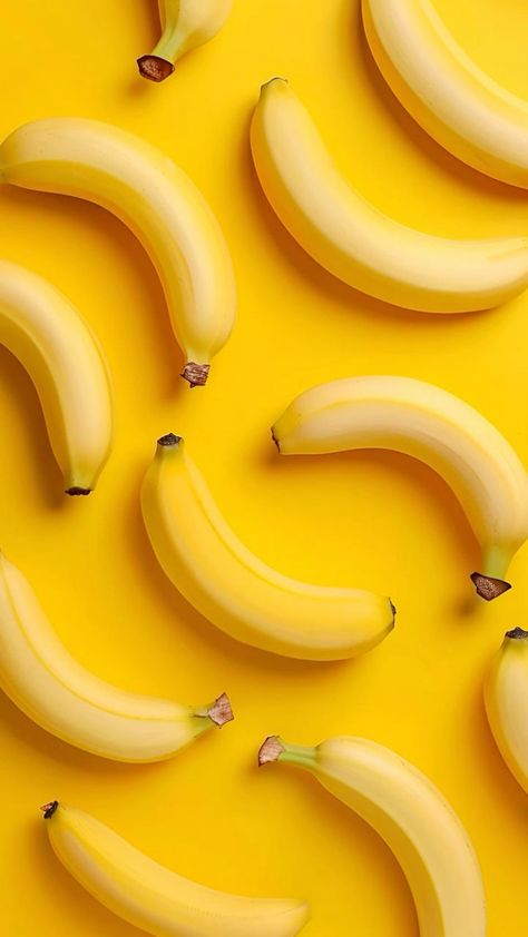 Banana Aesthetic Wallpaper, Banana Background, Banana Aesthetic, Banana Wallpaper, Banana Design, Yellow Banana, Fruit Cocktail, Banana Fruit, Bright Photos