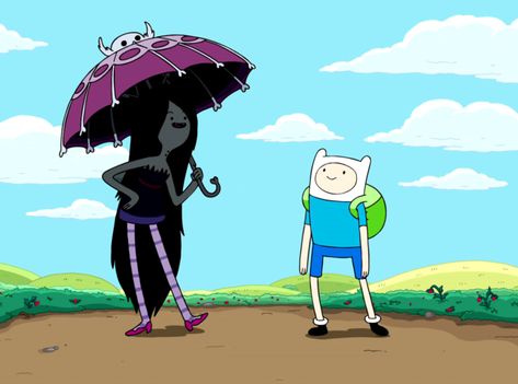 Umbrella Outfit, Marceline Outfits, Finn And Marceline, Dark Artsy, Adventure Time Gif, Pendleton Ward, Finn And Jake, Marceline And Princess Bubblegum, Marceline And Bubblegum