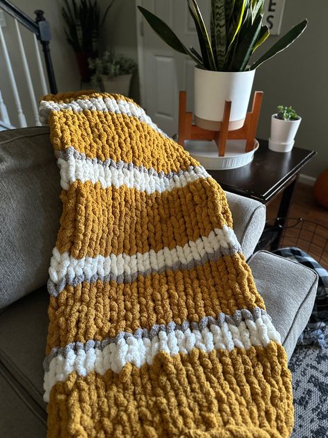 Yarn Bee Chunky Blanket Crochet Pattern, Yarn Bee Chunky Blanket, Chunky Knit Blanket Multi Color, Mustard Chunky Knit Blanket, Mustard Yellow Chunky Knit Blanket, Mustard Yellow Crochet Blanket, Chunky Knit Blanket Pattern, Chunky Yarn Blanket, Chunky Crochet Blanket Pattern