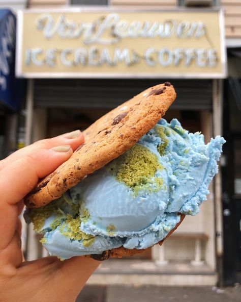 Van Leeuwen Ice Cream, Earth Dessert, Blue Moon Ice Cream, Blue Ice Cream, Treat Yoself, Blue Food, Baking Mix, Planet Earth, Blue Moon