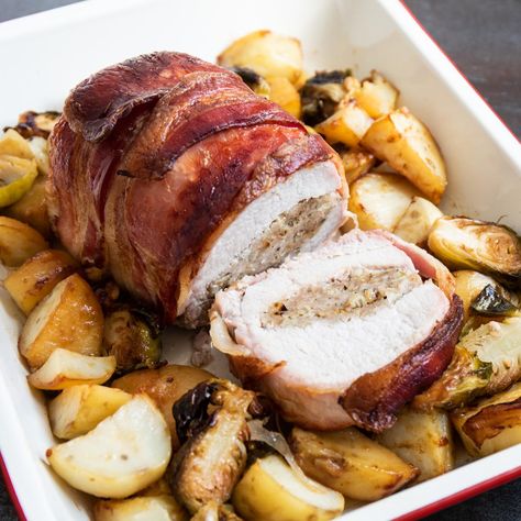 Sausage Stuffed Pork Loin, Pork Sausage Stuffing, Sausage Roast, Stuffed Pork Loin Roast, Sausage Meat Stuffing, Christmas Pork, Meat Stuffing, Stuffed Pork Loin, Pork Loin Roast Recipes