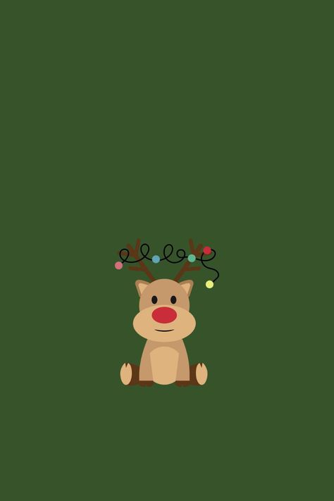 Buddy The Elf Background, Rudolph The Red Nosed Reindeer Painting, Rudolph The Red Nose Reindeer Wallpaper, Reindeer Wallpaper Iphone, Rudolph The Red Nosed Reindeer Wallpaper, Rudolph Aesthetic, Cute Reindeer Wallpaper, Christmas Wallpaper Reindeer, Reindeer Wallpaper