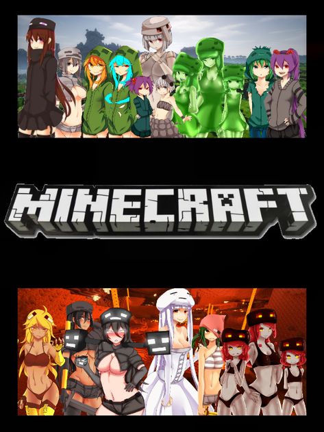 Minecraft Anime, Minecraft Mobs, Anime Version, Minecraft Fan Art, Minecraft, Comic Books, Comic Book Cover, Character Design, Fan Art