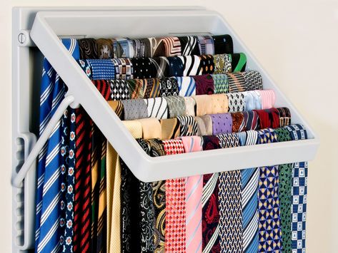 Wall Mounted Closet, Scarf Organizer, Closet Storage Accessories, Tie Organizer, Scarf Rack, Tie Storage, Belt Rack, Scarf Organization, Tie Organization