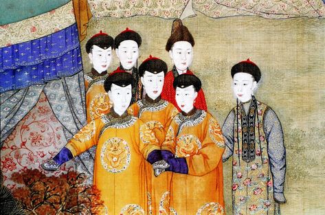 Qing Dynasty Painting, Qianlong Emperor, Imperial China, Chinese Emperor, Chinese Element, Art Chinois, Chinese Art Painting, Ancient Paintings, Han Dynasty