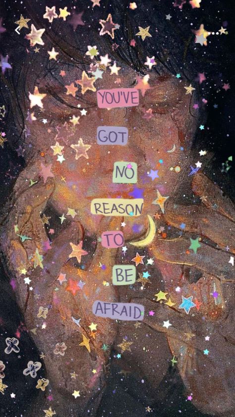 You’ve got no reason to be afraid #youreonyourownkid #yoyok #taylorswift #taylorswiftmidnights #vibes #aesthetic #stars #art #quote Simple Quote Wallpaper, Aesthetic Stars, Grafika Vintage, Stars Art, Phone Theme, Art Quote, Tinker Bell, Aesthetic Backgrounds, Be Afraid