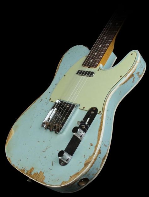 telecaster Telecaster Bass, Blue Guitar, Telecaster Custom, Telecaster Guitar, Guitar Collection, Classic Guitar, Blues Guitar, Beautiful Guitars, Guitar Art