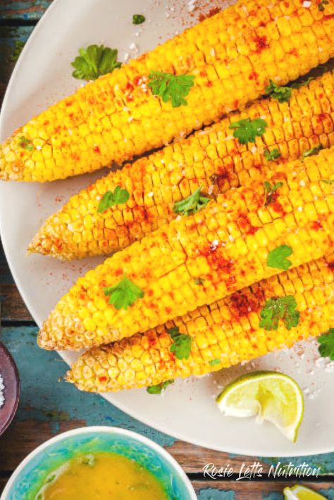 My corn on the cob with chilli, lime and coriander butter are such a hit when cooking for big groups of people, or even if you just want something a little bit different for yourself. They’re easy, warming, delicious and quick. Groups Of People, Bonfire Night, Corn On The Cob, Butter Recipe, Dinner Time, Corn, Butter, Nutrition