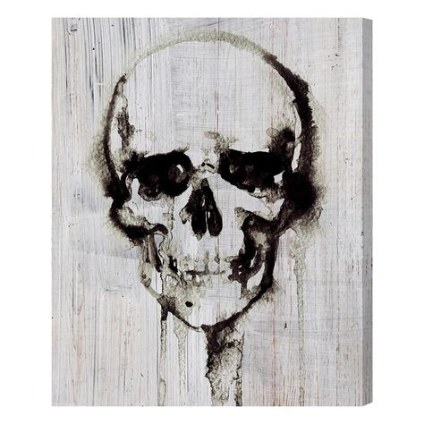 Hatcher & Ethan Watercolor Skull Canvas Wall Art Skull Painting, Leonid Afremov Paintings, Industrial Art, Contemporary Wall Art, Oliver Gal, Skull Art, Wall Art Canvas Prints, Wall Art Canvas, Painting Frames