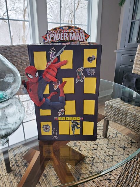 Ghost Spider Valentine Box Ideas, Valentine 2024, Valentine Box Ideas, Donation Box, Valentine Day Boxes, Iron Spider, Valentine Box, 6th Birthday, Box Ideas