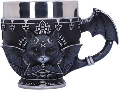 Nemesis Now Pinkys Up Malpuss Cup, Black, 11cm Skull Shot Glass, Quick Meditation, Cleansing Crystals, Black Eyes, Good And Evil, Party Tableware, The Union, The Darkness, Shot Glasses