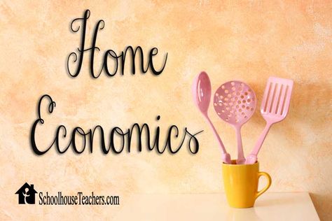 Welcome to the Home Economics lessons on SchoolhouseTeachers.com! by: Heather Leach Home Economics Lessons, Homeschool Home Economics, Family And Consumer Science Classroom, Home Economics Classroom, Facs Lesson Plans, Club Layout, Weekly Scripture, Fcs Classroom, Organized Homeschool