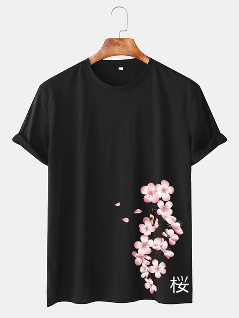 US$14.99. Color: Black, Yellow, Grey, Blue. Size: S, M, L, XL, 2XL. Pattern: Floral. #Japanese #Japanesestyle #Cherryblossom #japan #japaneseshirt #Sakura #sakurashirt #tshirt #menswear #mensstyle #shirt #summerfashion #summershopping #giftforhim #birthdaygift #anniversarygift #casualoutfits #onlineshopping #floralshirt Affiliate Link Style Japonais, Make Money Now, Men's Tops, Cherry Print, Outerwear Vest, Sweater Dress Midi, Hoodie Top, Japanese Style, Leather Coat