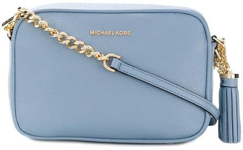 Beautiful baby blue Ginny crossbody bag from Michael Kors - ad, ladies handbags, handbags, shoulder bag, designer bag, camera bg Iphone Bag, Shoulder Bag Designer, Small Crossbody Purse, Ladies Handbags, Burberry Handbags, Cute Purses, Prada Handbags, Shoulder Messenger Bag, Designer Bag