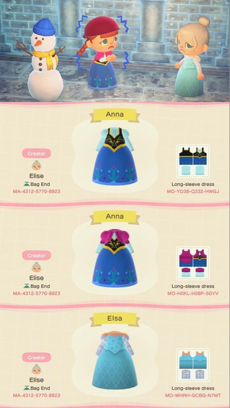 Disney Acnh Codes, Animal Crossing Disney, Disney Animal Crossing, Disney Acnh, Disney Codes, Animal Crossing Design, Disney Island, Little Mermaid Dresses, Acnh Clothes