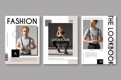 Magazine cover collection with photo | Free Vector #Freepik #freevector #cover #fashion #magazine #clothes Magazine Cover Page, Magazine Cover Ideas, Fashion Magazine Design, Magazine Cover Template, Magazine Design Inspiration, Fashion Magazine Layout, Photobook Design, Page Layout Design, Portfolio Design Layout