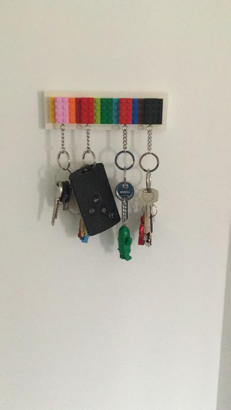 Ideal for all you Lego fans Lego Home Decor, Lego Key Holder, Lego For Adults, Lego Decor, Lego Storage Organization, Lego Wedding, Lego Decorations, Lego Diy, Doll Furniture Diy