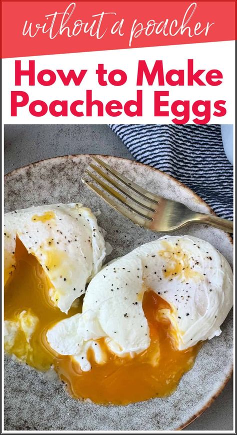 how to make poached eggs without a poacher How Long To Poach An Egg, How To Make Poached Eggs Easy, How To Poach An Egg Easy, How To Make Poached Eggs, How To Poach An Egg, Poached Eggs How To, Gluten Free Casserole Recipes, Easy Poached Eggs, Poaching Eggs