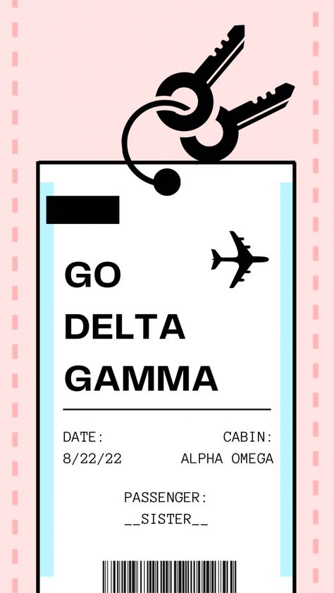 Travel Sorority Recruitment Theme, Delta Gamma Graphics, Sorority Recruitment Graphics, Fall Rec, Travel Merch, Sorority Recruitment Themes, Airport Theme, Pr Ideas, Rush Themes