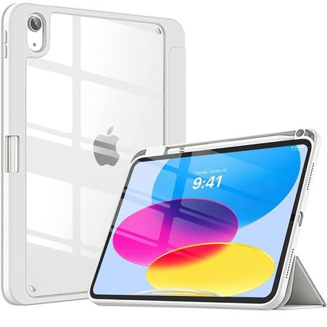 Case for iPad 10th Generation 2022 with Pencil Holder. Ipad Tenth Generation, Ipad Case 10th Generation, Ipad 10th Generation Case, Ipad 10th Generation, Bday Wishlist, Xmas Wishlist, Tech Aesthetic, All Colour, Clear Back