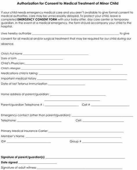 Free Printable Medical Release form Luxury Child Medical Consent form Templates 6 Samples for Word Medical Consent Form Children, Job Application Template, Donation Letter, Parental Consent, Form Example, Order Form Template, Consent Forms, Word Free, Form Template