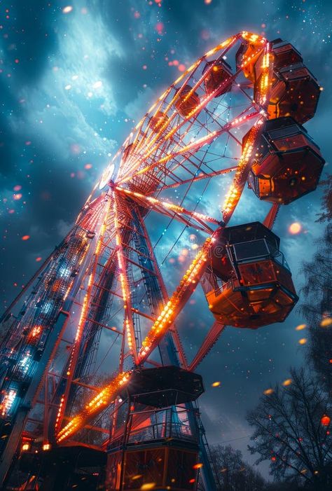 Ferris wheel in the night stock images Carnival Ferris Wheel, Amusement Park, Ferris Wheel, Girls Tshirts, Photo Image, Carnival, Wheel, Stock Images, Stock Photos