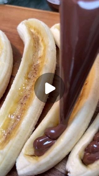 Banana Rolls, 6 Bananas, Easy Breakfast Treats, Banana Boats, Fast Snack, Banana Snacks, Banana Treats, Hazelnut Cream, Cookist Wow