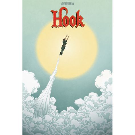 Hook Movie, Folded Book Art, Book Sculpture, Alternative Movie Posters, Movie Poster Art, Robin Williams, Steven Spielberg, Fantasy Movies, Clint Eastwood